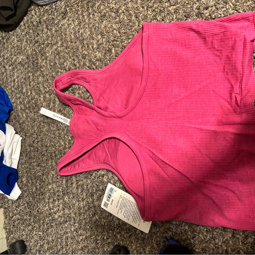 Lululemon Pink Racerback Tank Top